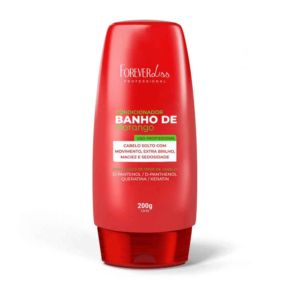 Condicionador Banho De Verniz Morango Forever Liss 200g