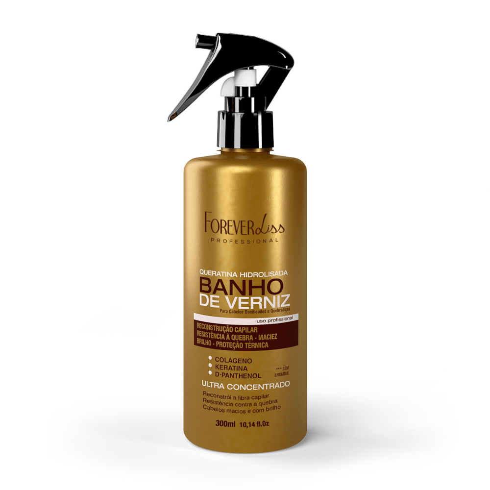 Queratina Hidrolisada Banho De Verniz Forever Liss 300ml