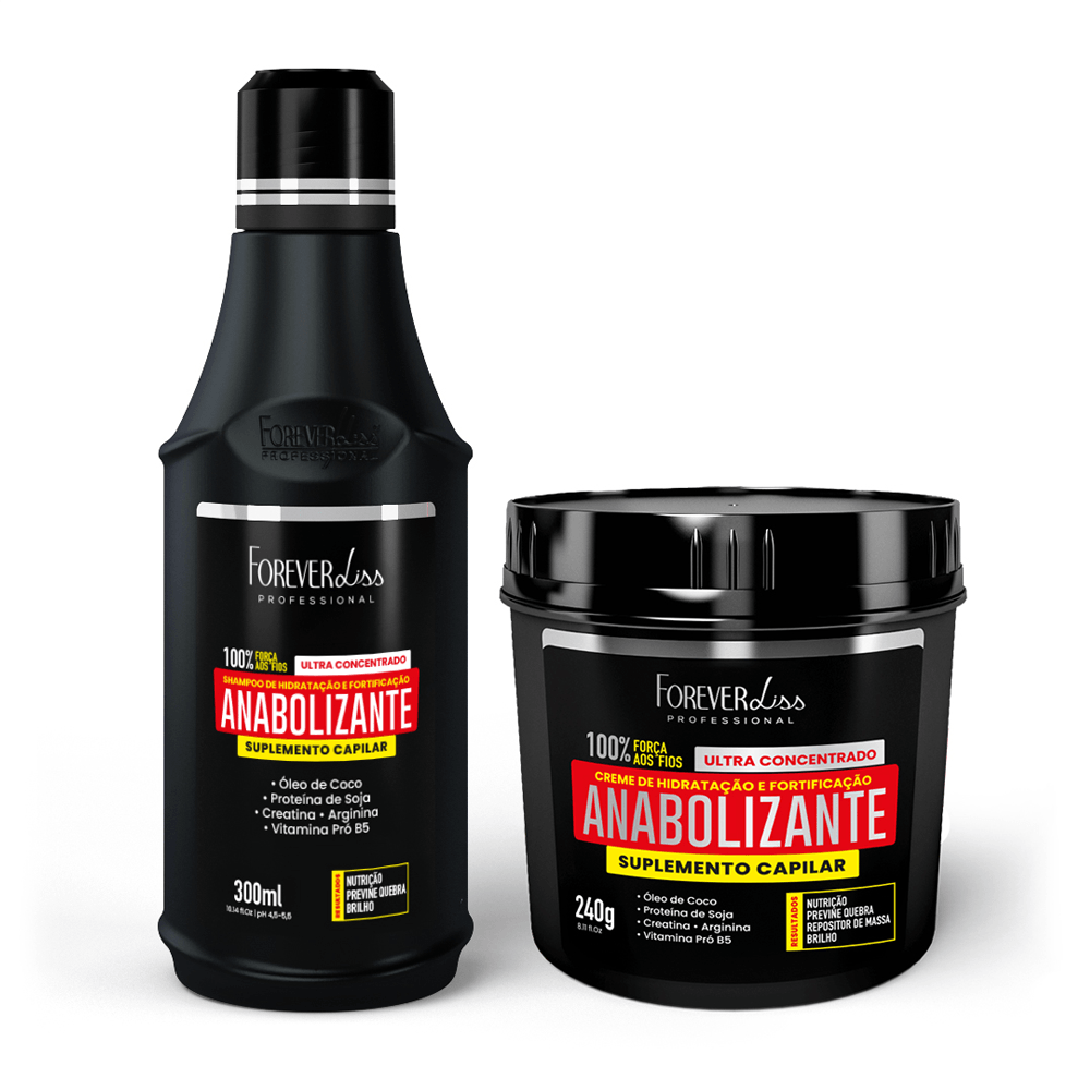 Kit Anabolizante Capilar Força E Nutrição Forever Liss