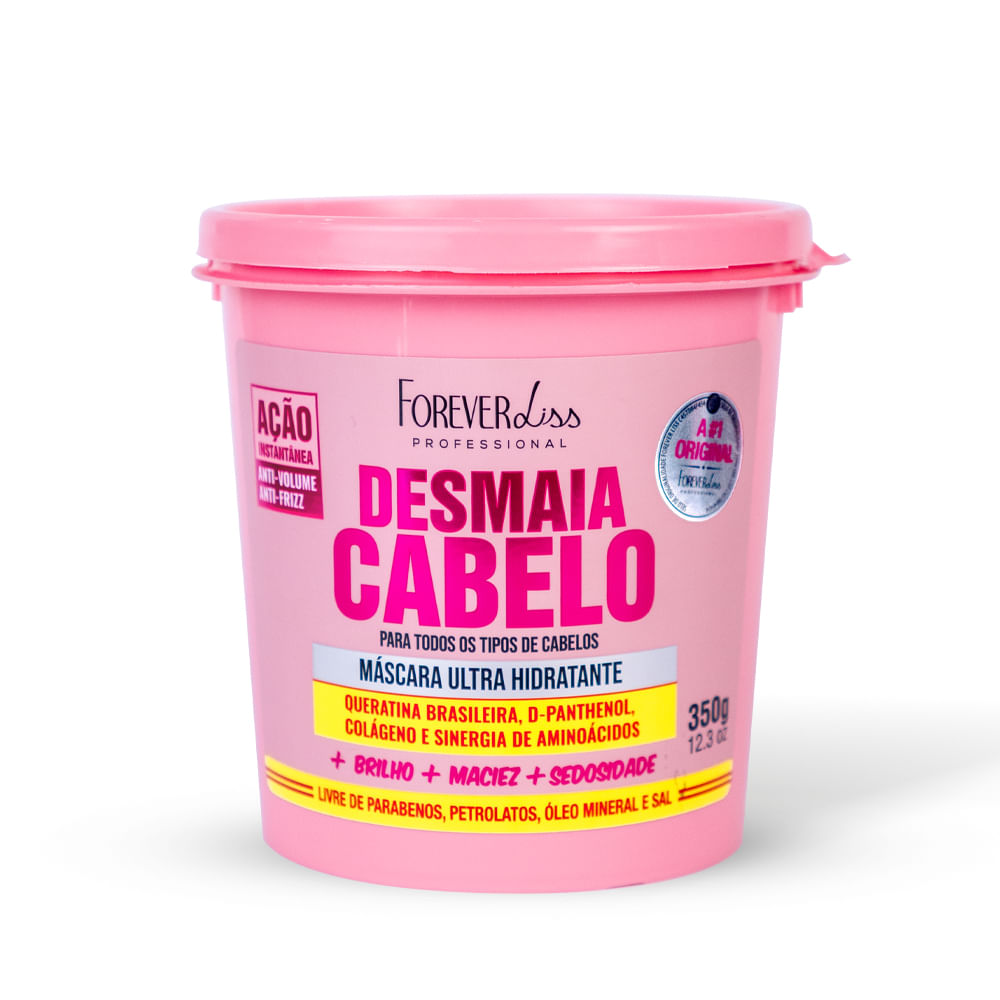 Máscara Ultra Hidratante Desmaia Cabelo Forever Liss 350g