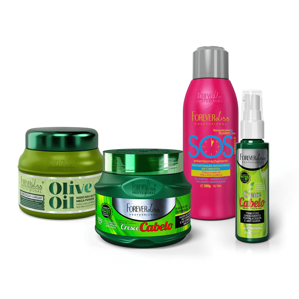 Kit Cronograma Capilar Para Queda De Cabelo Forever Liss