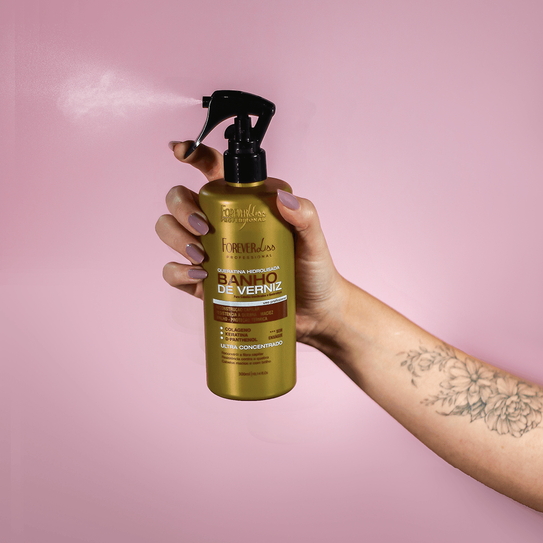 Kit Hidratação Em Casa Banho De Verniz Forever Liss