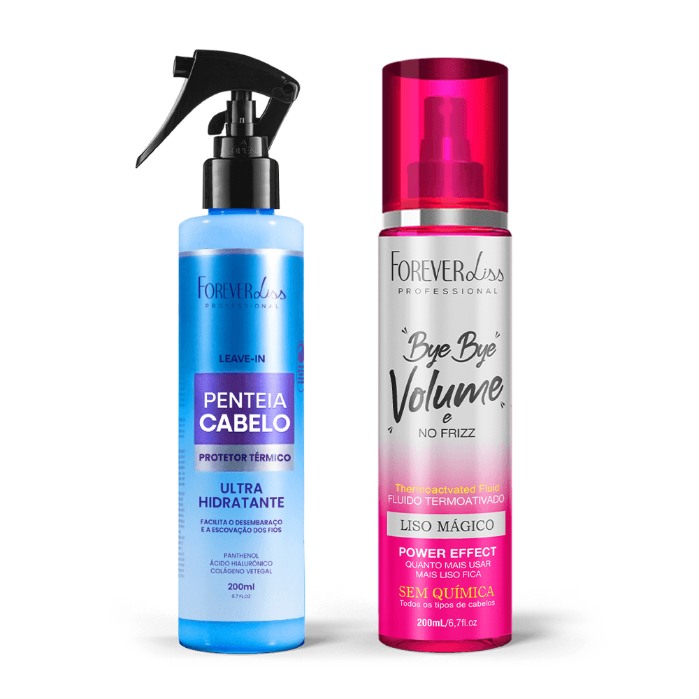 Kit Penteia Cabelo 200ml + Bye Bye Volume E No Frizz Mágico 200ml