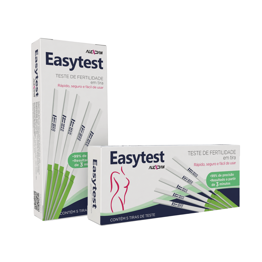 Teste de Fertilidade Easytest com 5 Tiras
