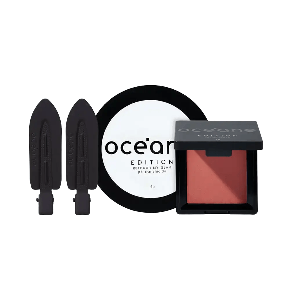 Kit Make Suave Océane Edition Blush Cremoso + Pó Compacto + Presilha