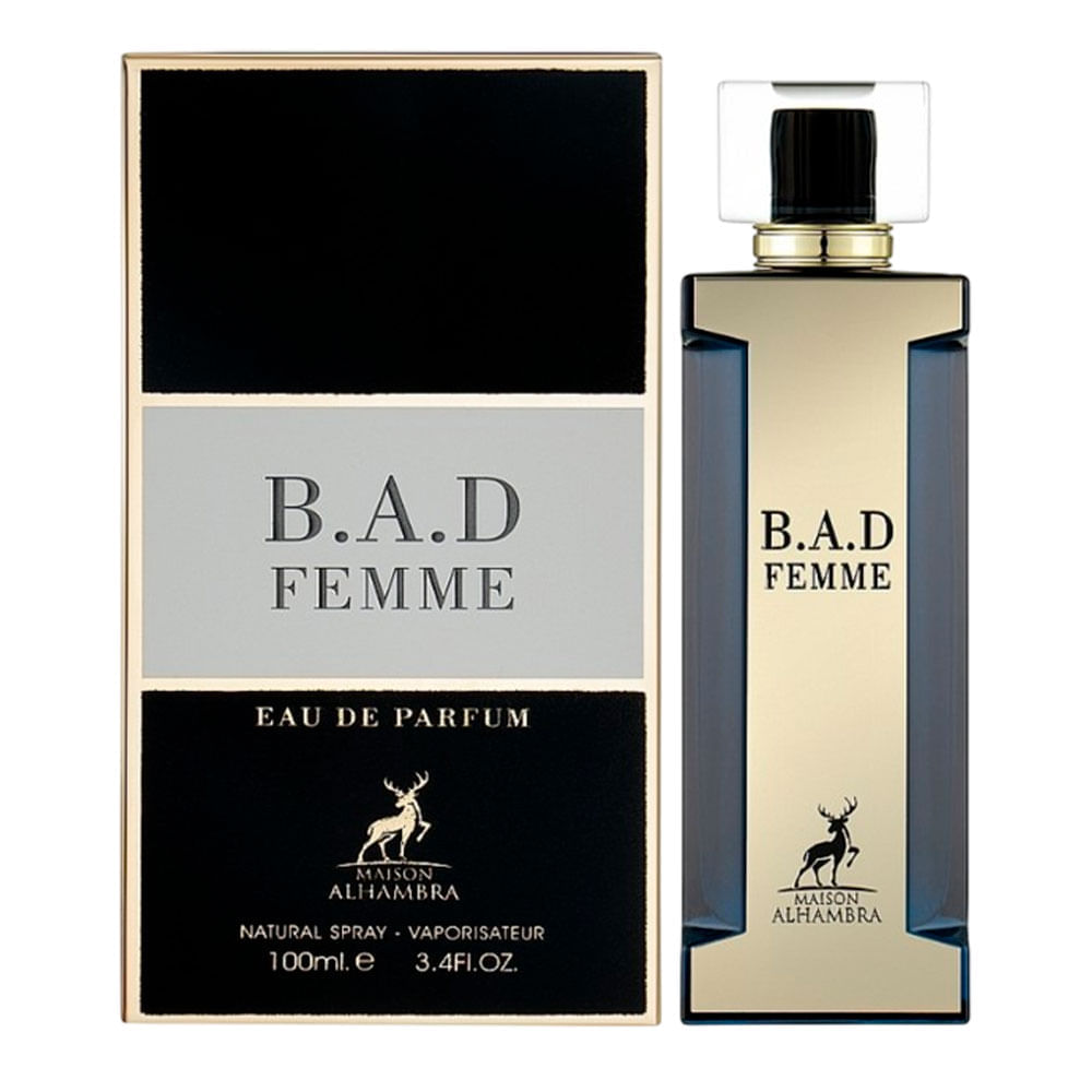 Perfume Árabe Feminino Eau de Parfum B.A.D Femme Maison Alhambra 100ml