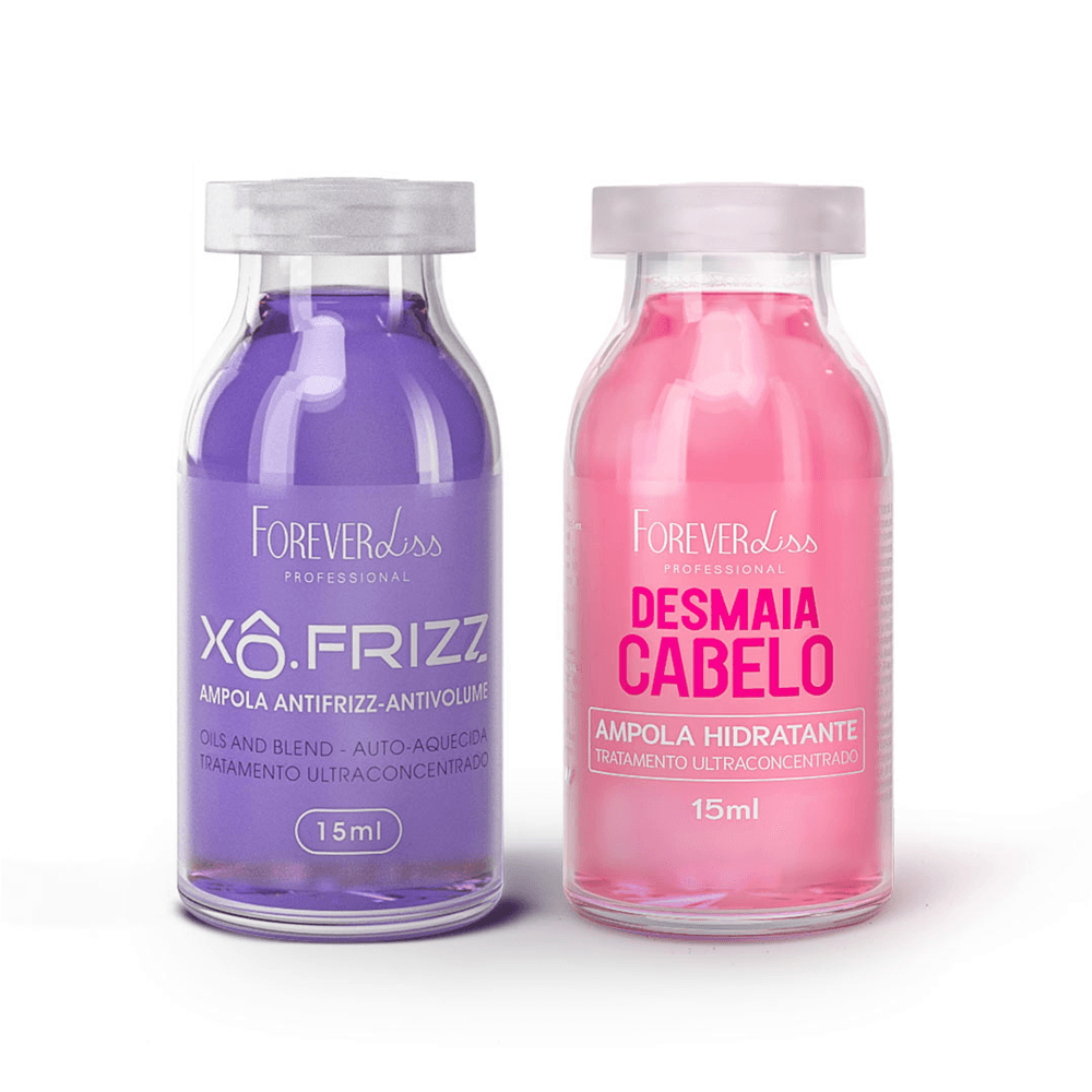 Kit De Ampola Xô Frizz + Desmaia Cabelo 2.0 Forever Liss