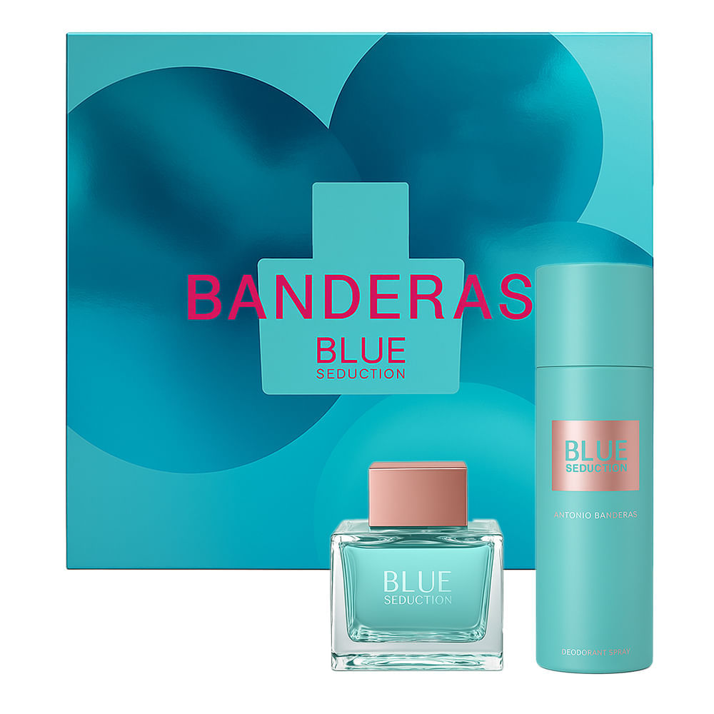 Kit Banderas Blue Seduction For Women Eau De Toilette 80ml + Desodorante 150ml