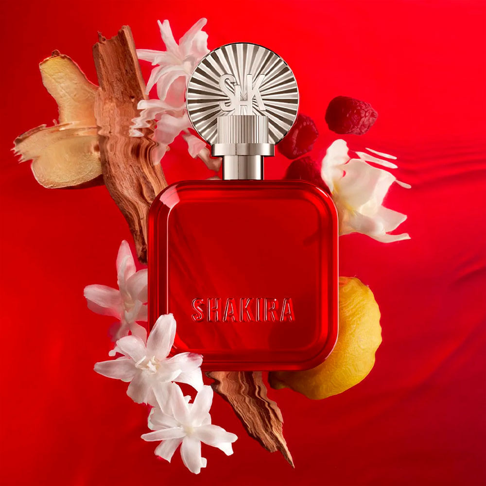 Kit Shakira  Eau de Parfum Rojo Feminino 80ml + Body Lotion 75ml