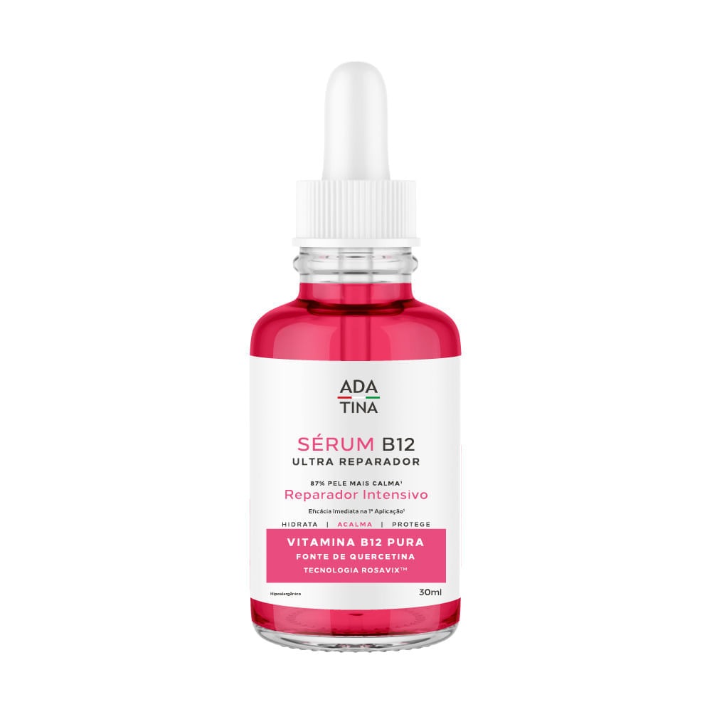 Sérum B12 Ultra Reparador Manchas, Hidratação, Cicatrizes e Vermelhidão Ada Tina