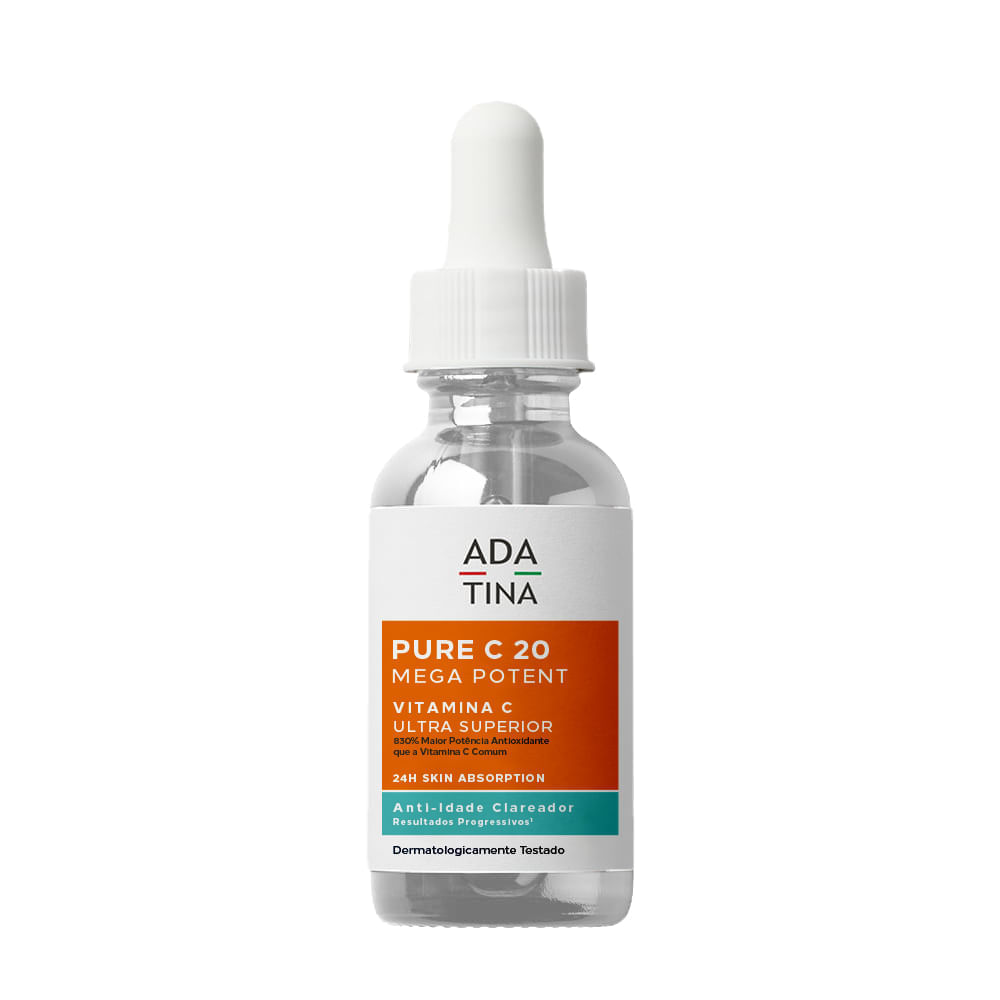 Pure C Mega Potent Serum: Vitamina C Ultra Superior Clareadora Anti-idade