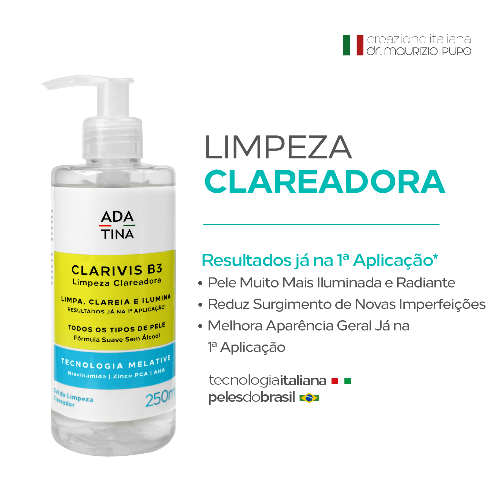 Gel de Limpeza Clareador Concentrado Clarivis B3 250ml