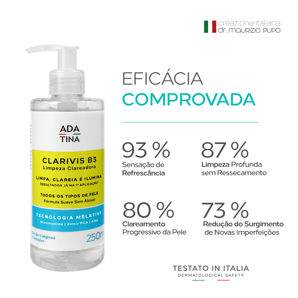 Gel de Limpeza Clareador Concentrado Clarivis B3 250ml