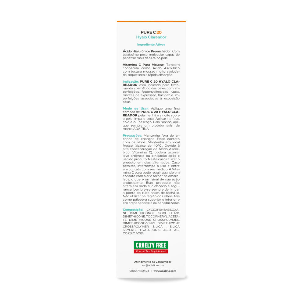 PURE C 20 HYALO VITAMINA C PURA CLAREADORA ANTI-MANCHAS