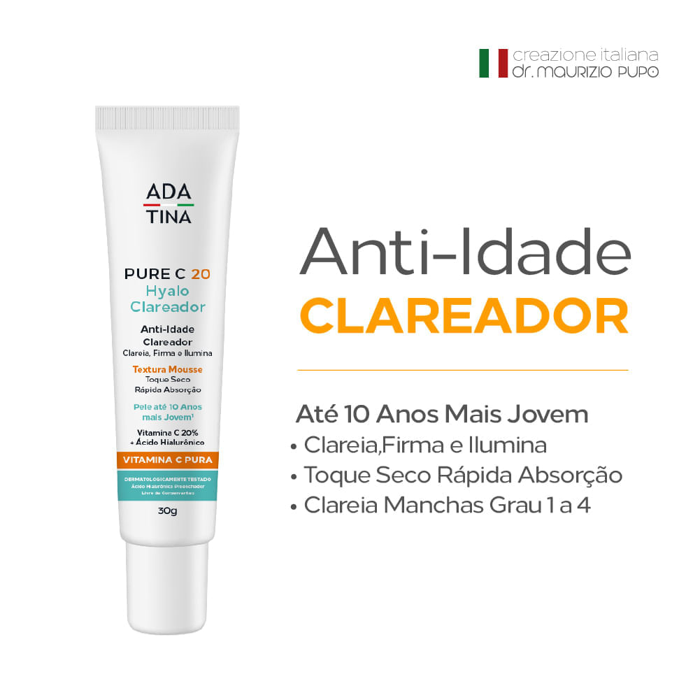 PURE C 20 HYALO VITAMINA C PURA CLAREADORA ANTI-MANCHAS