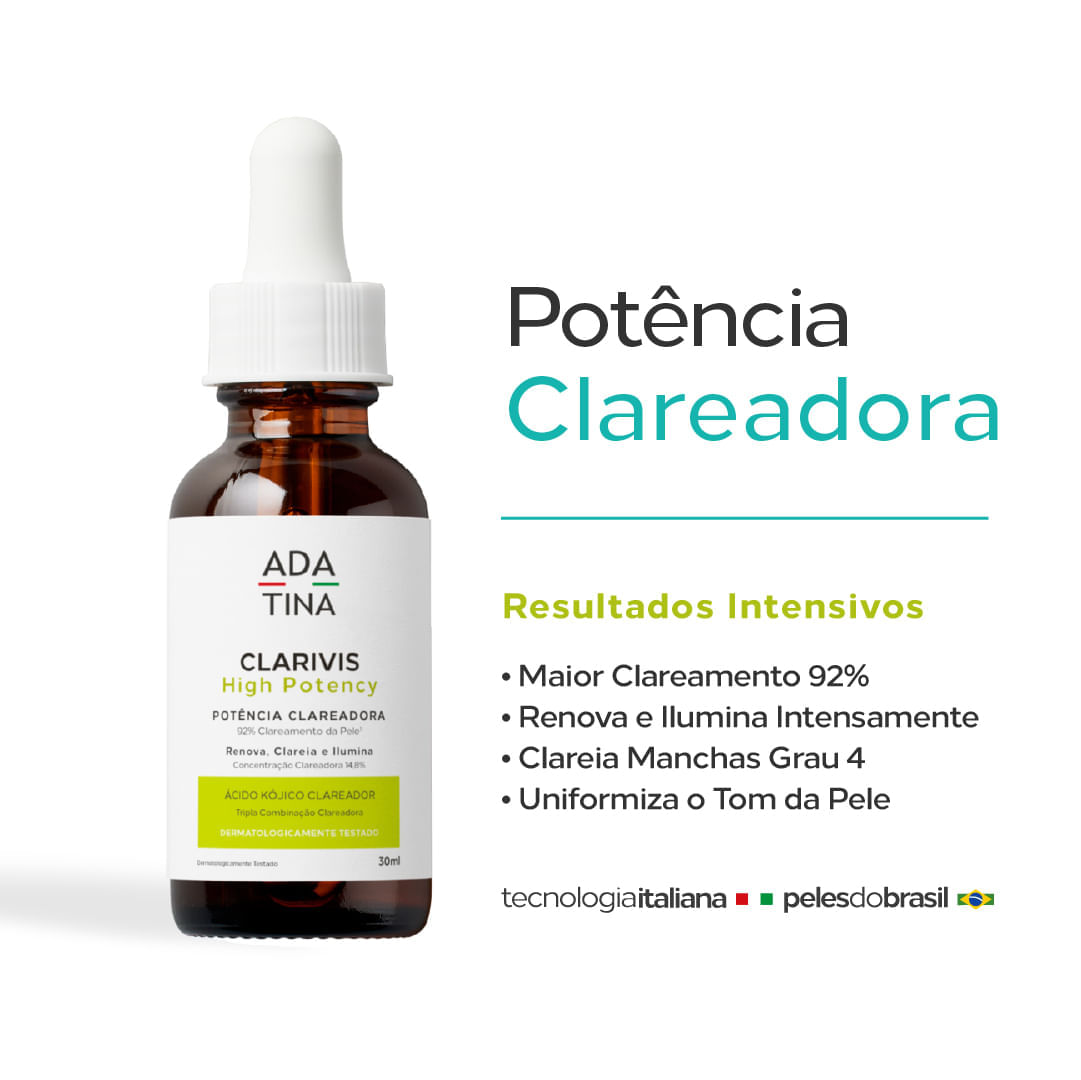 Sérum Potente Clareador de Manchas e Melasma Clarivis High Potency 30mL