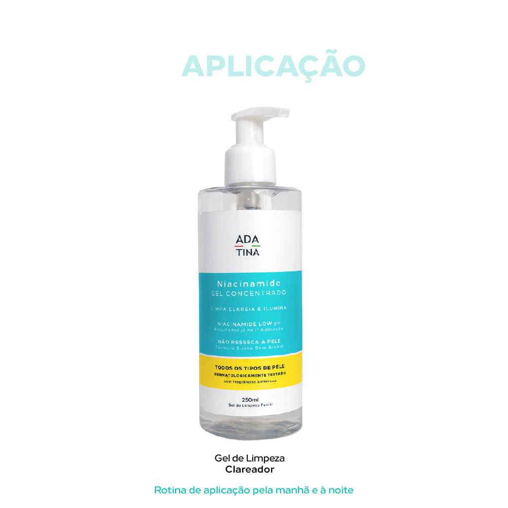 Sabonete Facial Clareador em Gel Concentrado para Todos os Tipos de Pele Niacinamide 250ml