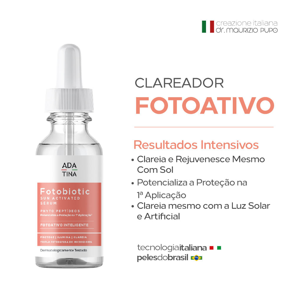 Sérum Clareador Antioxidante Ada Tina 30ml