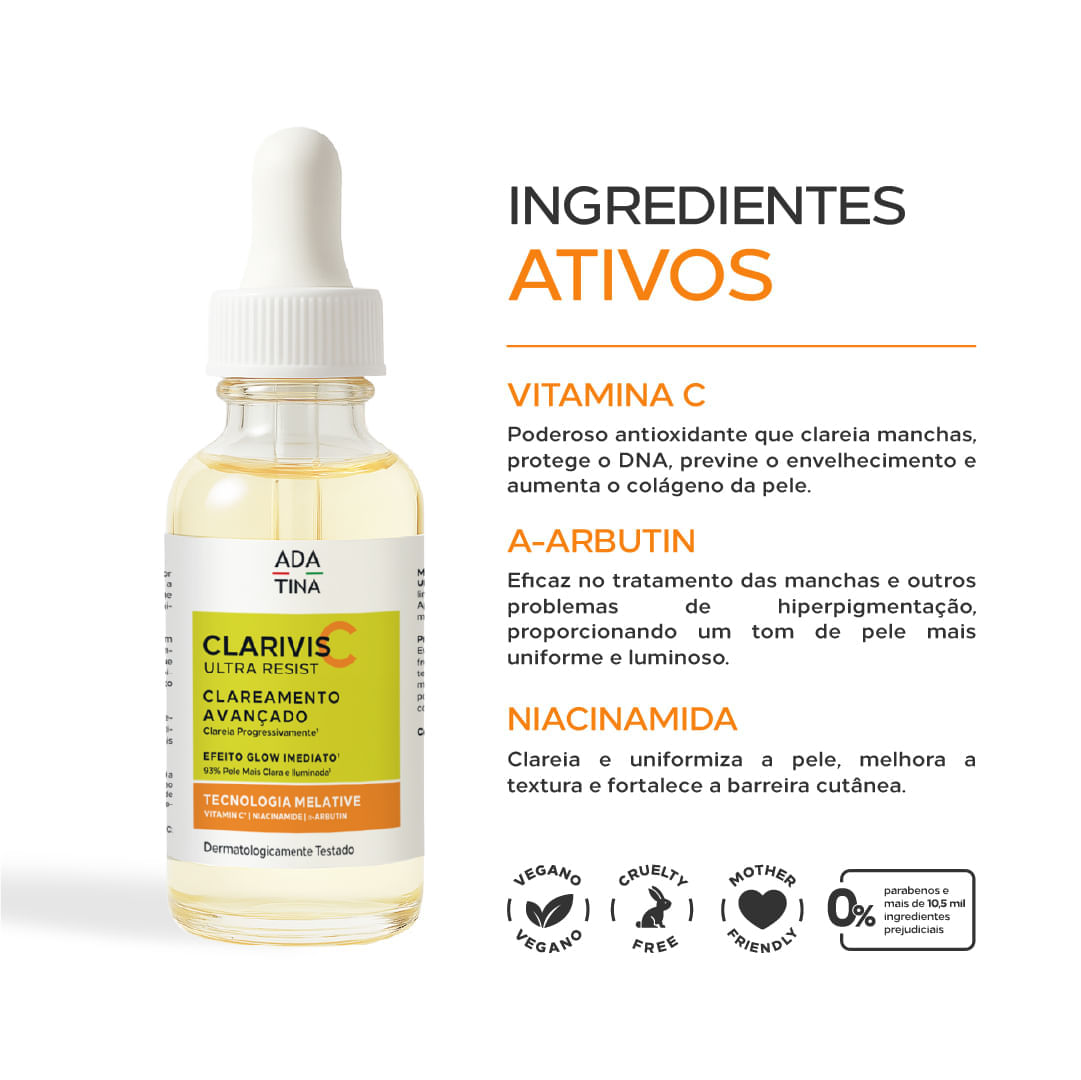 Clarivis C Ultra Resist Sérum Clareador de Manchas Muito Resistentes