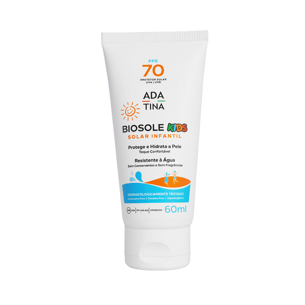 Protetor Solar Infantil Peles Ultra Delicadas Biosole Kids Fps 70 60ml