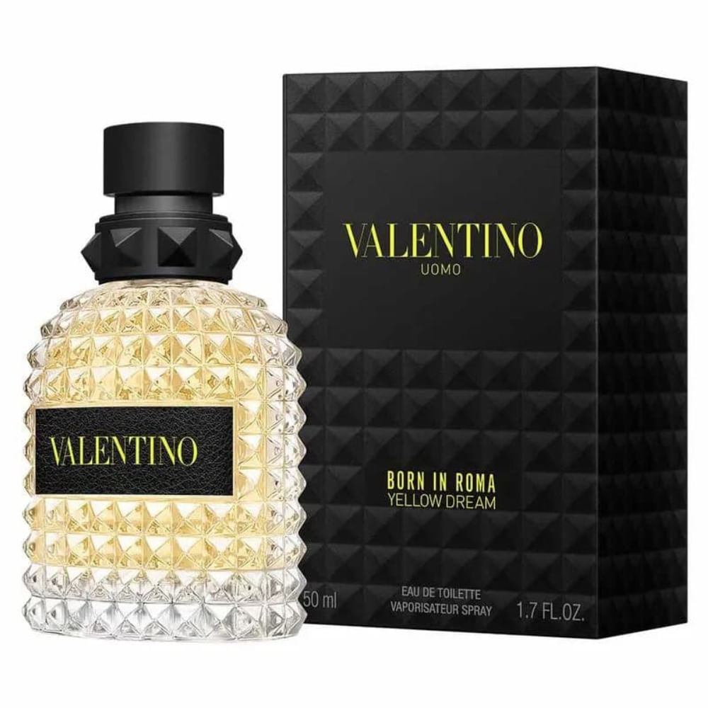 Perfume Masculino Born In Roma Uomo Yellow Dream Eau de Toilette Valentino 50ml