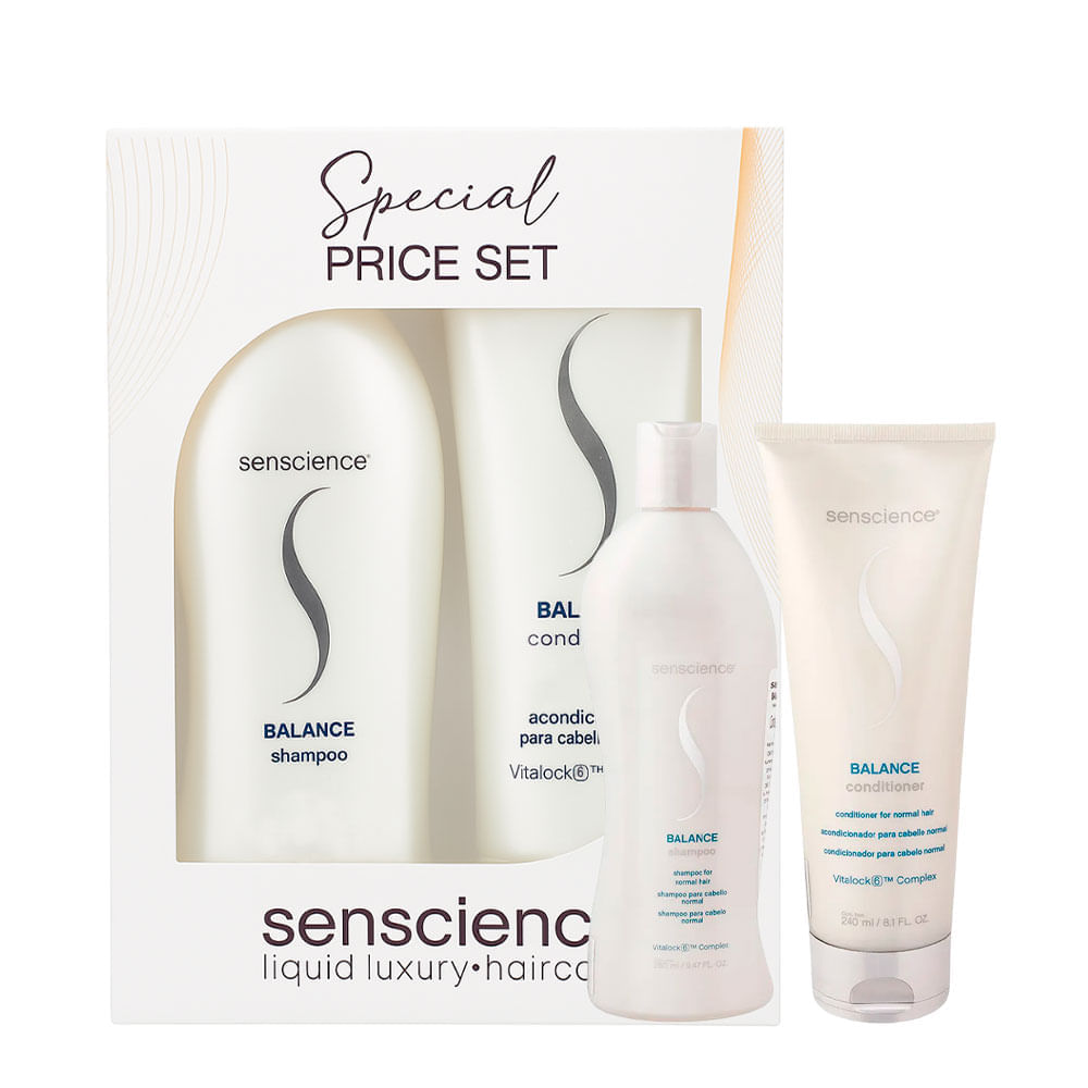 Kit Senscience Balance Shampoo 280ml + Condicionador 240ml