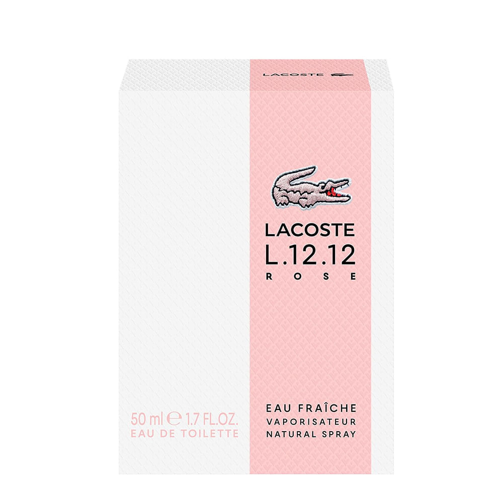 Perfume Feminino L.12.12 Rose Eau Fraîche Lacoste Eau de Toilette 50ml