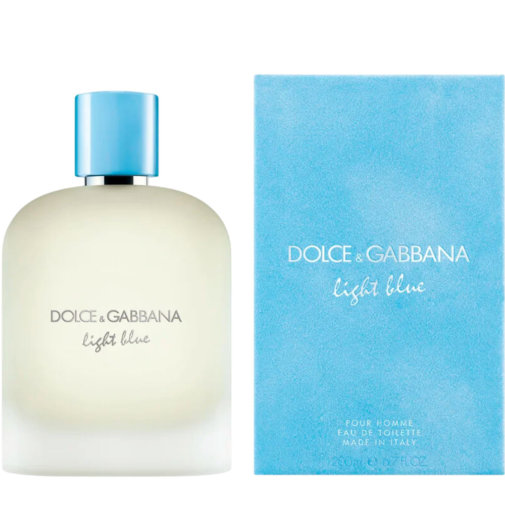 Perfume Masculino Light Blue Pour Homme Dolce & Gabbana Eau de Toilette 200ml