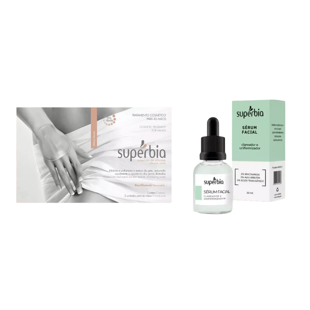 Kit Dual Tec Adesivo Para Mãos + Sérum Clareador