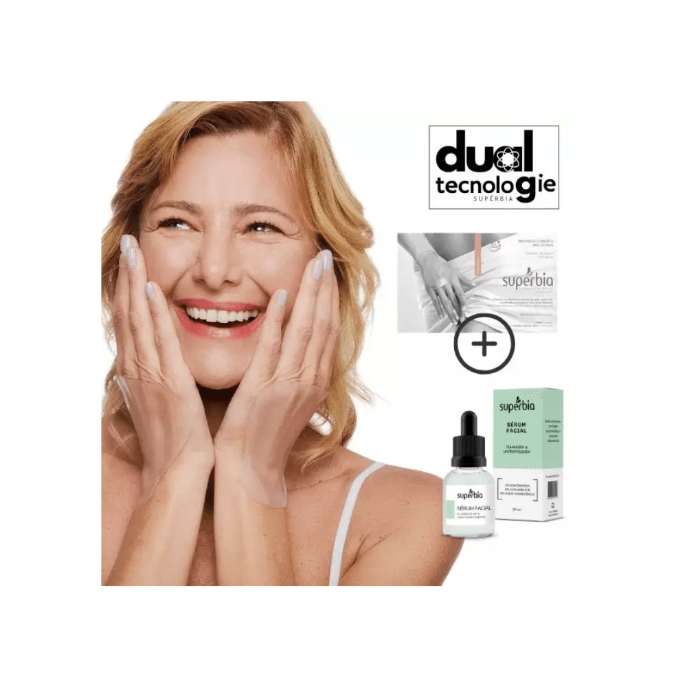 Kit Dual Tec Adesivo para Mãos + Sérum Clareador