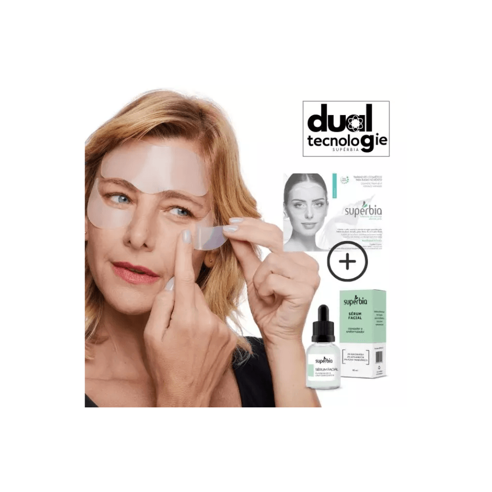 Kit Dual Tec Adesivo de Rosto + Sérum Clareador