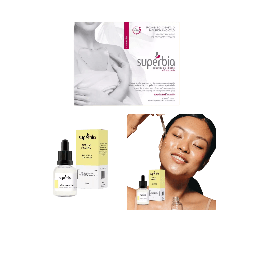 Kit Supérbia Adesivo De Colo + Sérum Firmador