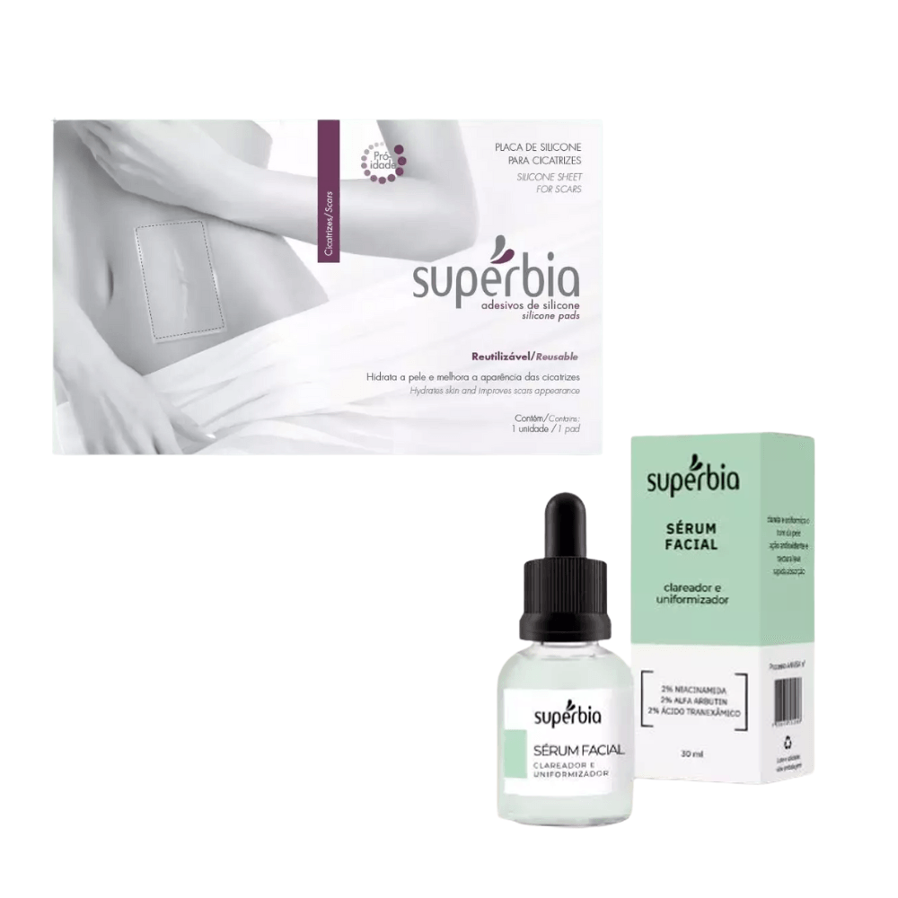 Kit Dual Tec Placa De Silicone + Sérum Clareador