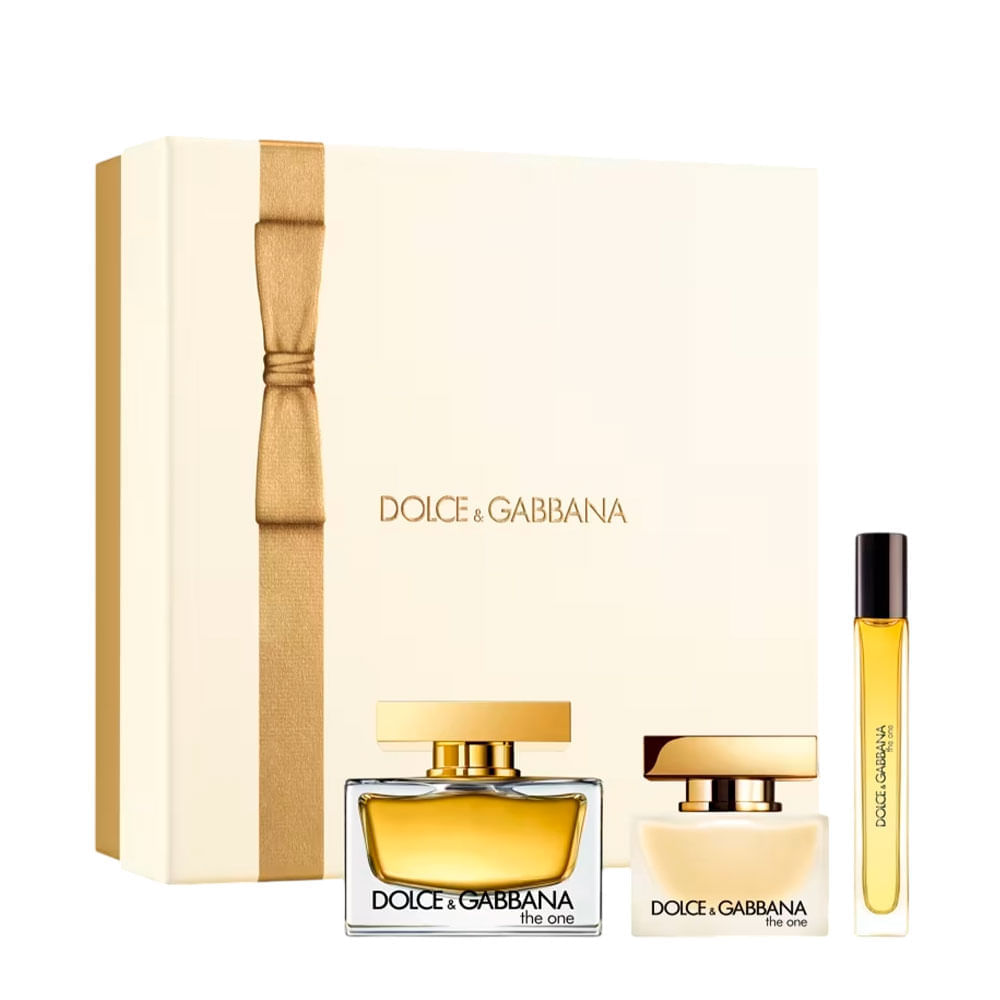 Kit Dolce & Gabbana The One Feminino Eau De Parfum 75ml + Miniatura 10ml + Hair Mist 30ml