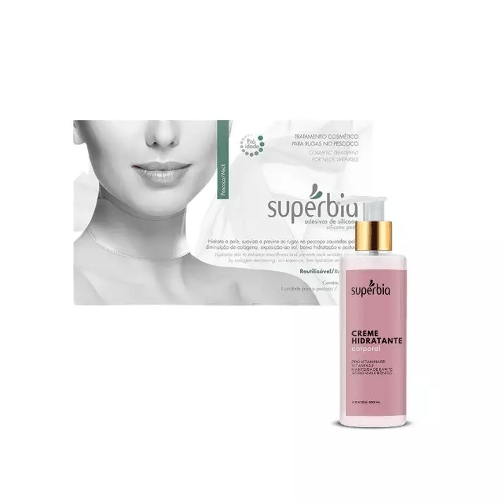 Kit Adesivo Pescoço + Creme Hidratante Corporal