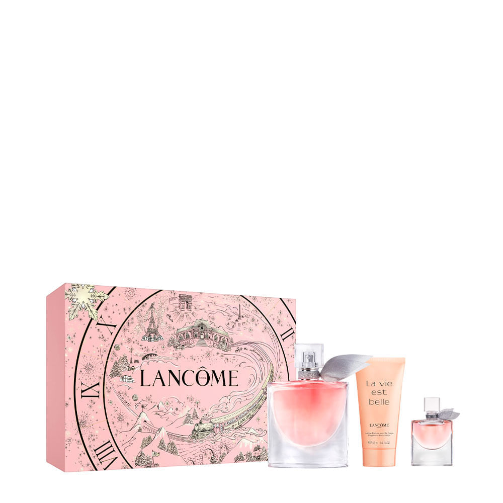 Kit Lancôme La Vie Est Belle Feminino Eau De Parfum 100ml + Miniatura 4ml + Body Lotion 50ml