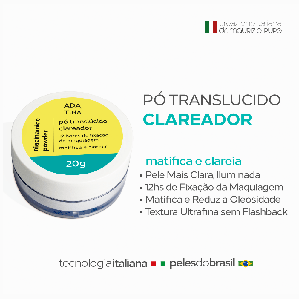 Pó Solto Translúcido Clareador Efeito Matte Niacinamide Powder 20g