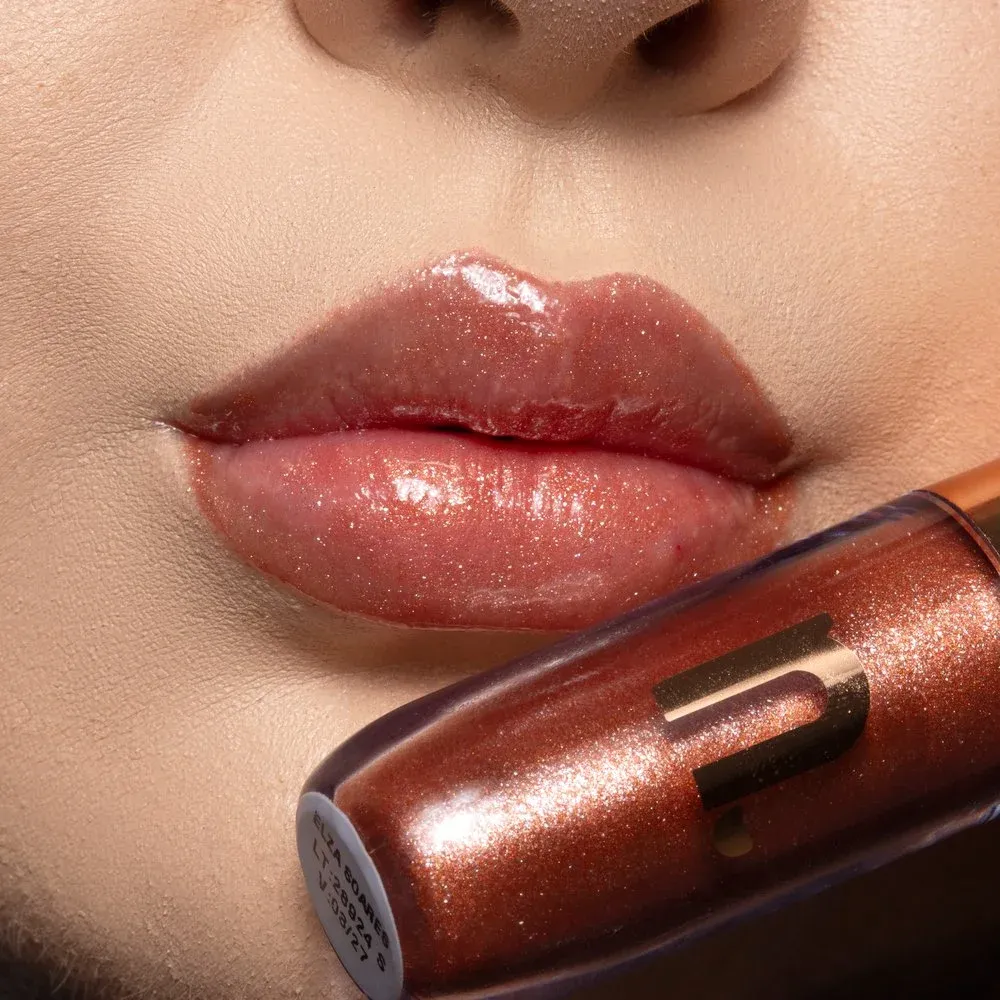 Gloss Labial Instant Glow Nina MakeUp 4ml Cor Elza Soares