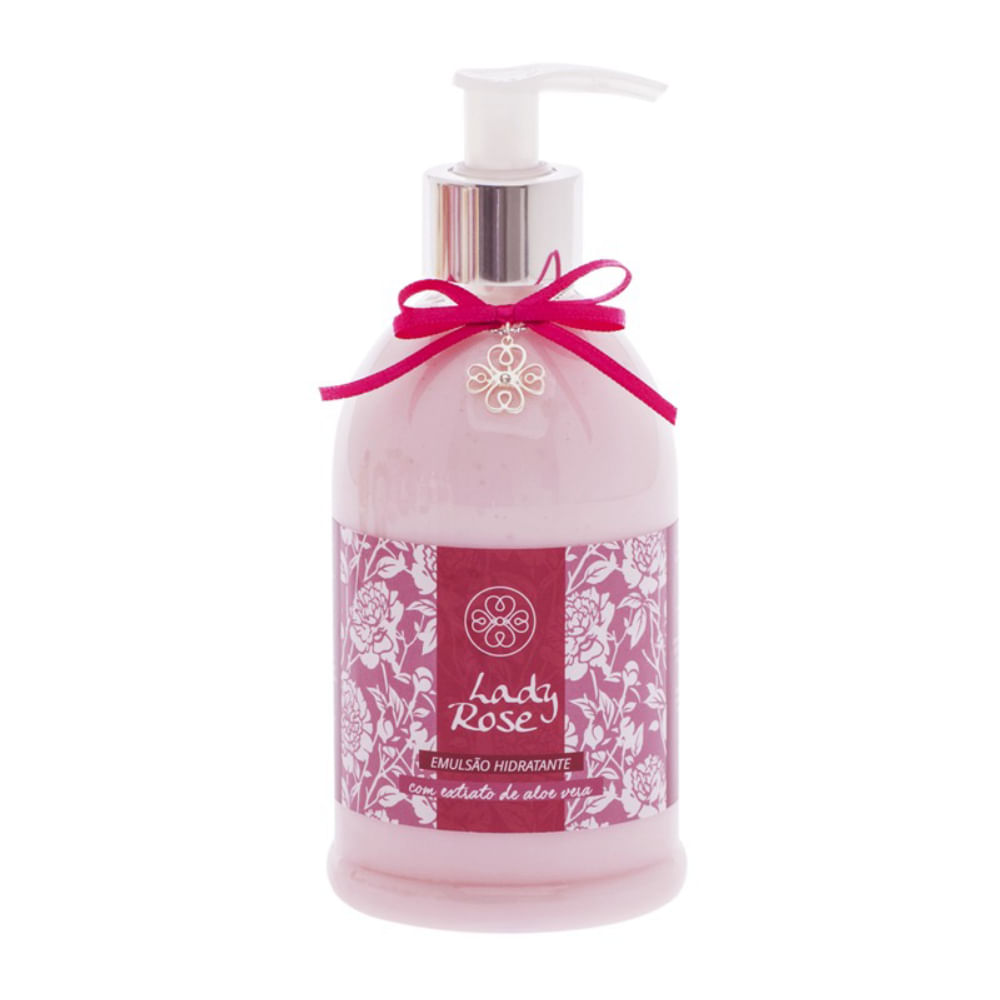 Kit Lady Rose Hidratante 380ml + 2 sabonetes 90g