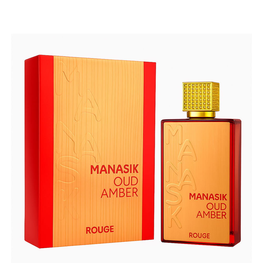 Perfume Árabe Unissex Oud Amber Rouge Eau de Parfum Manasik 100ml