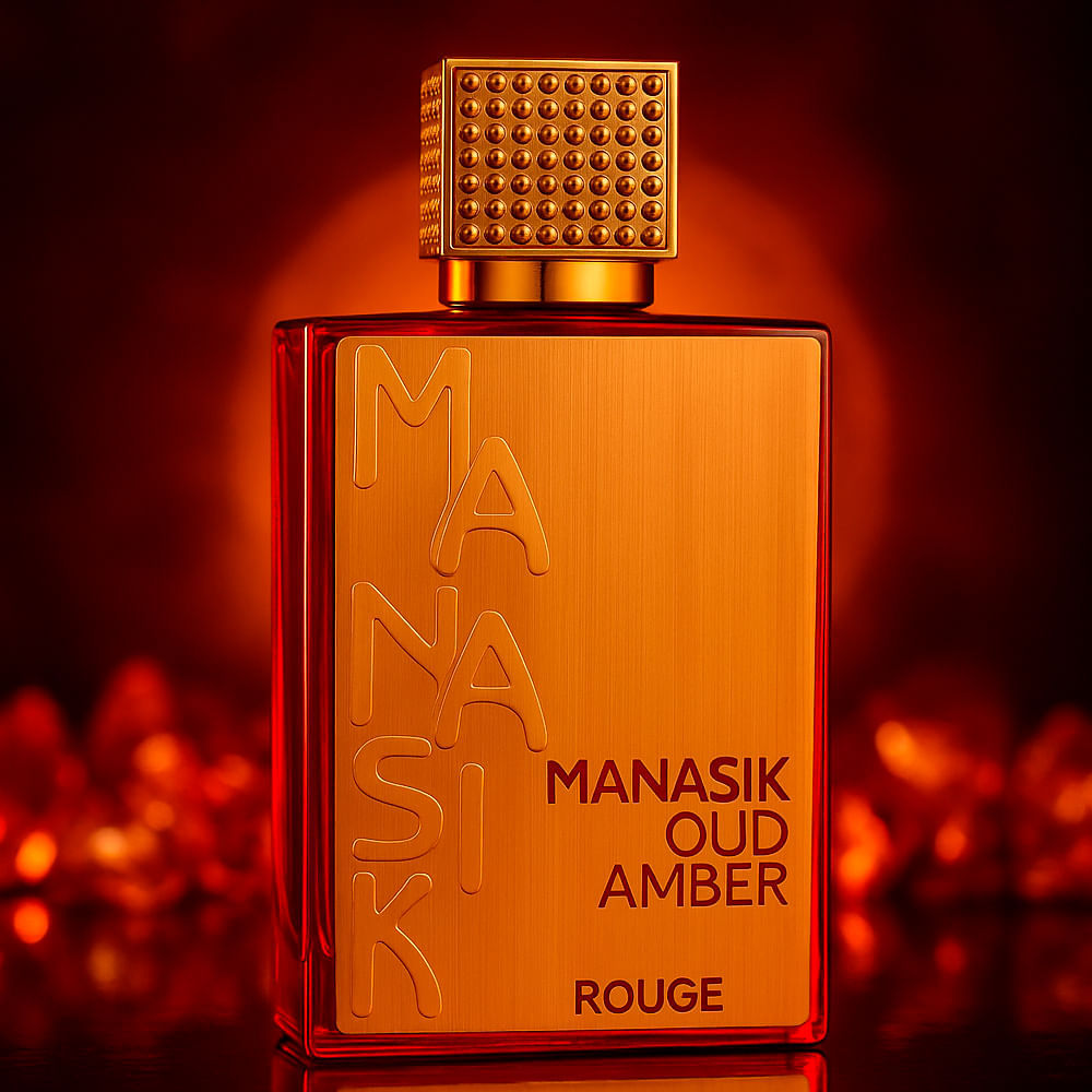 Perfume Árabe Unissex Oud Amber Rouge Eau de Parfum Manasik 100ml
