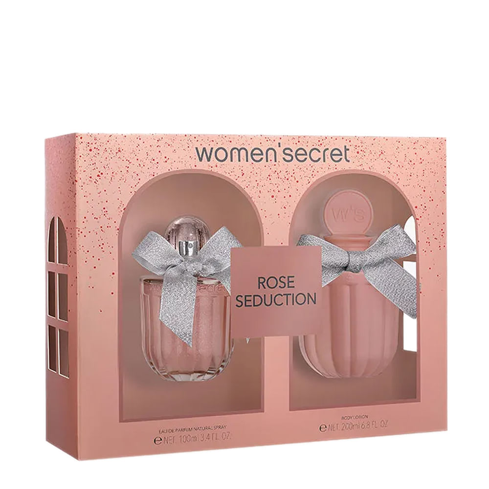 Kit Women Secret Rose Seduction Eau De Parfum 100ml + Body Lotion 200ml