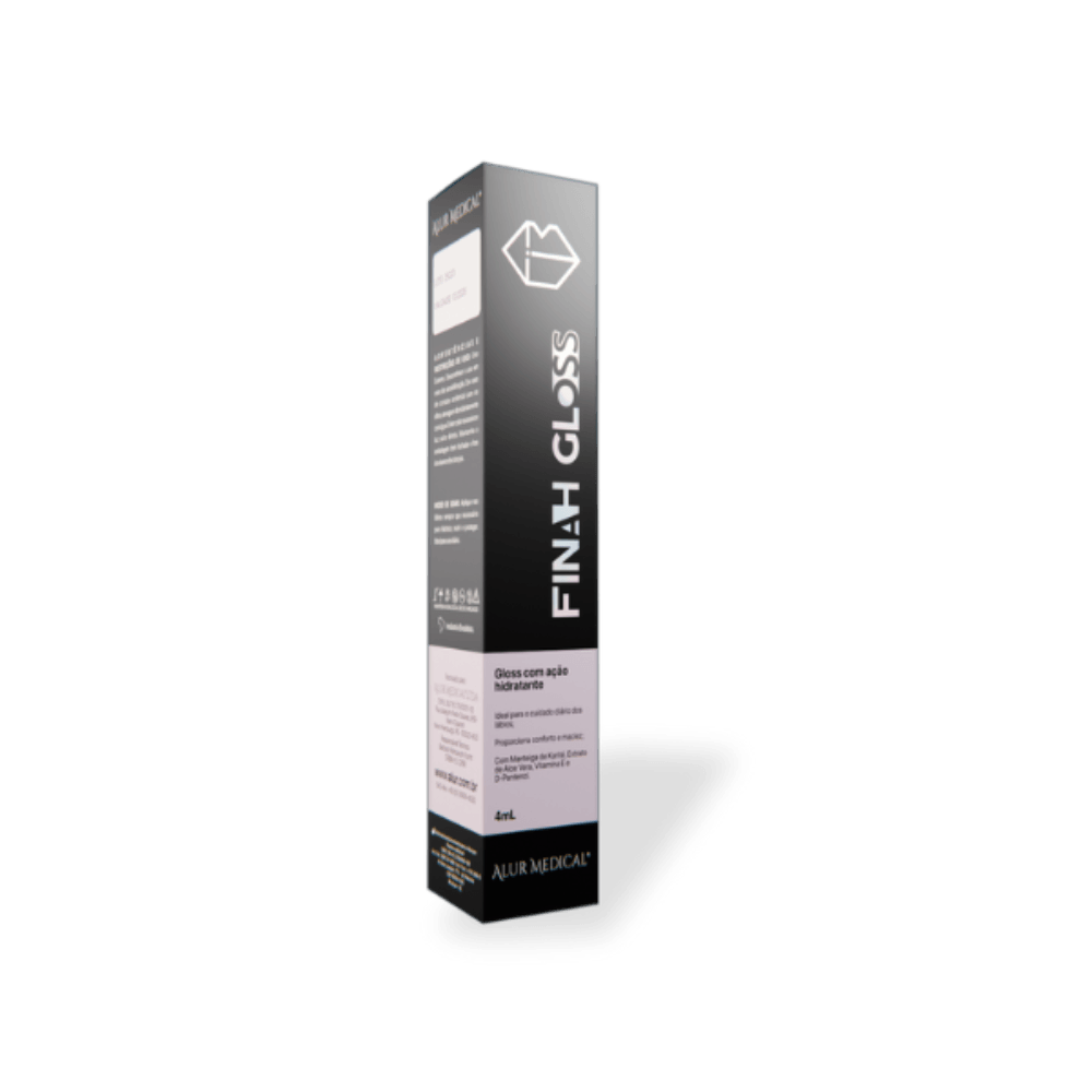 Gloss Labial Hidratante com Aloe Vera, D-Pantenol e Vitamina E Finah Gloss 4ml