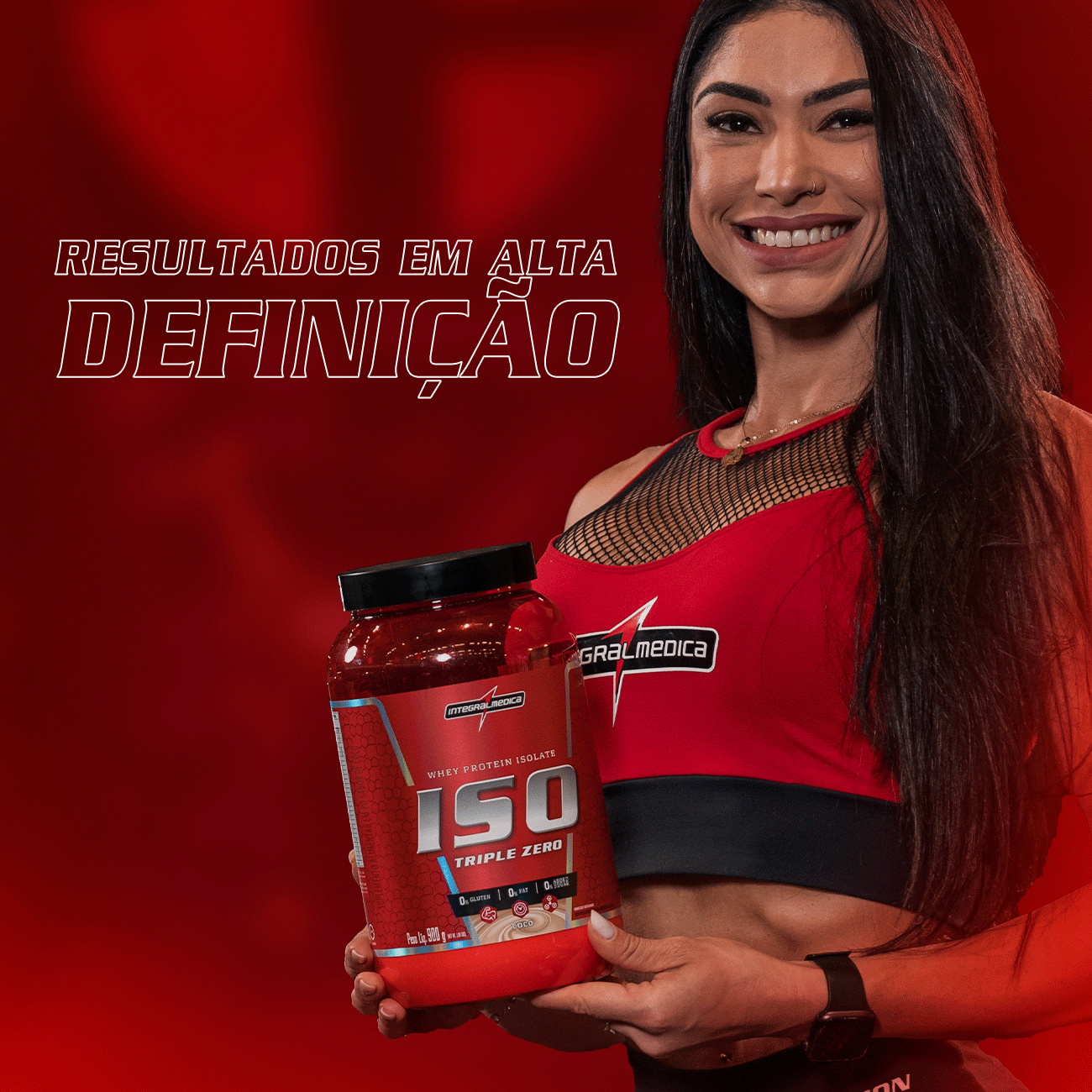 Whey Protein Isolado Morango 900g