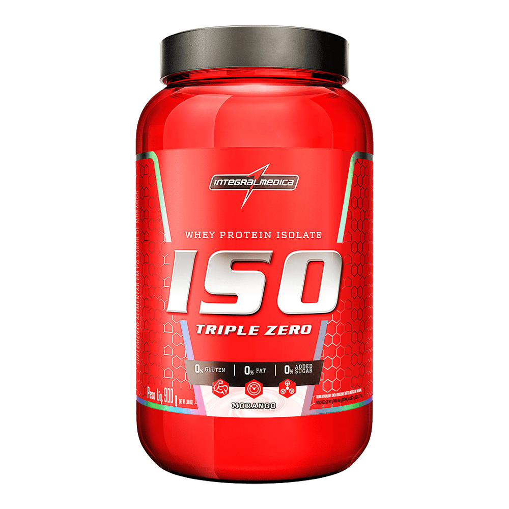 Whey Protein Isolado Morango 900g