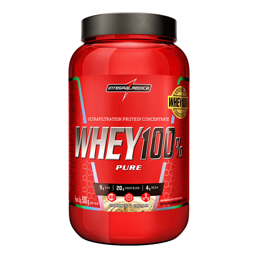 Whey Protein Concentrado Gelato Cookies Pote 900g