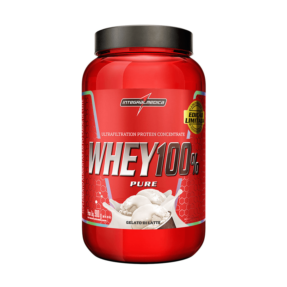 Whey Protein Concentrado Gelato Di Latte Pote 900g