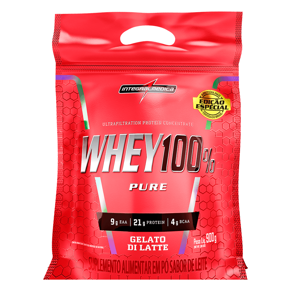 Whey Protein Concentrado Pouch Gelato Di Latte 900g