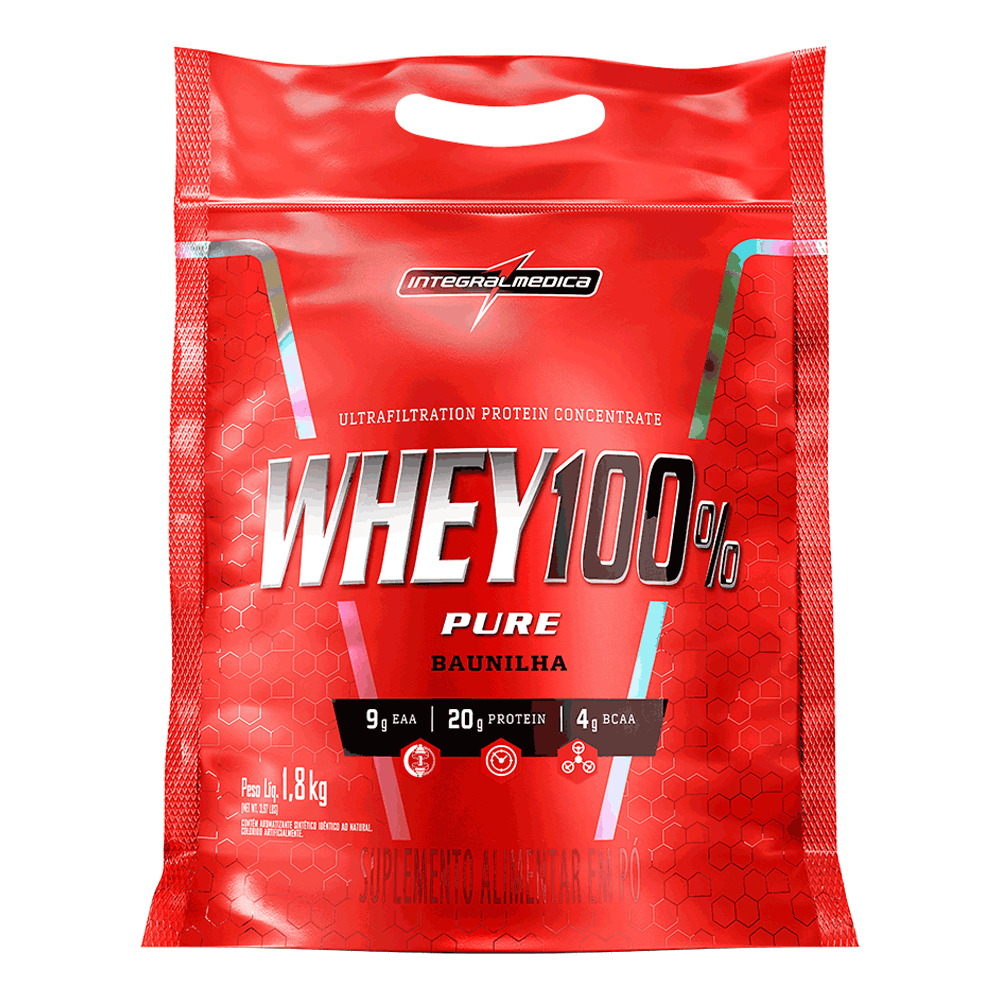 Whey Protein Concentrado Pouch Baunilha 1,8kg