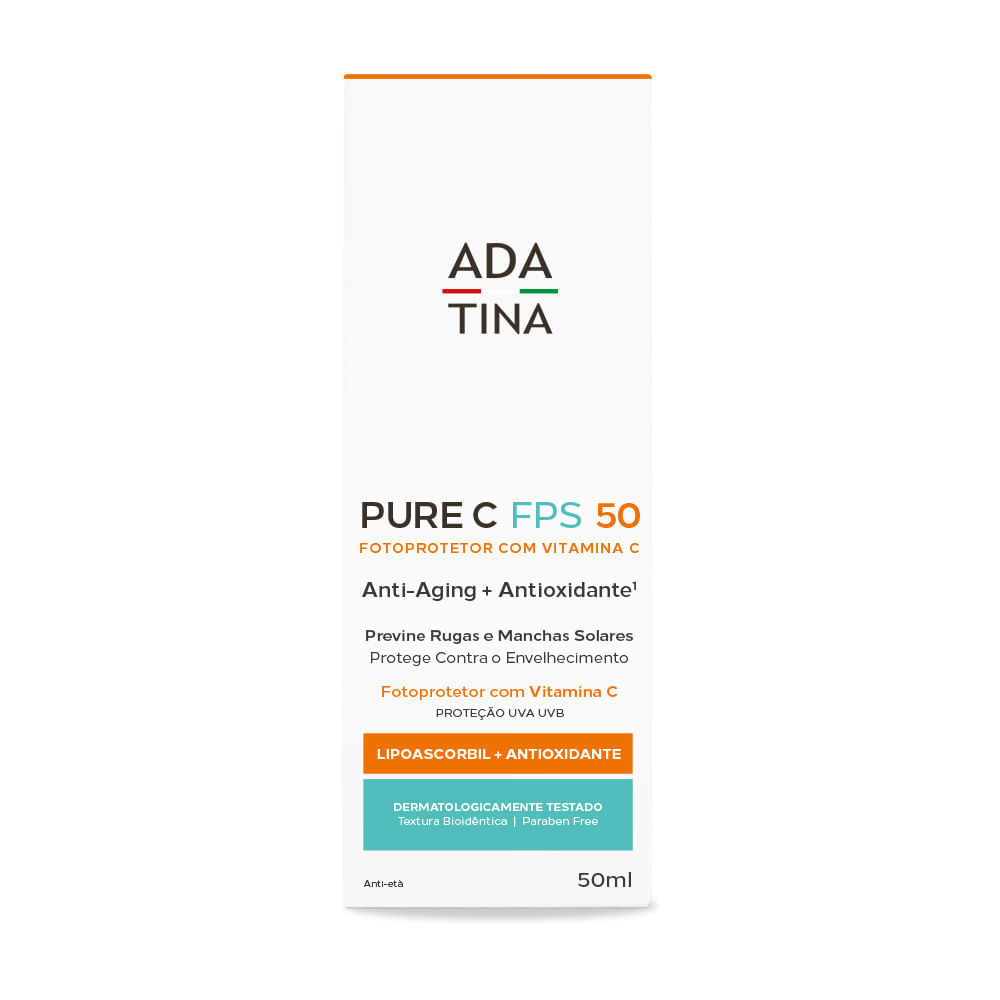 Protetor Solar Clareador com Vitamina C Concentrada Pure C FPS 50 50ml